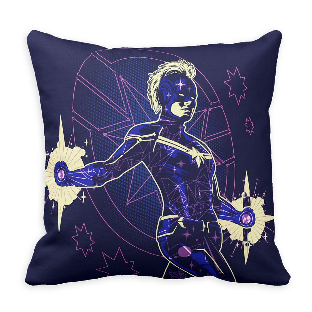 Marvels Captain Marvel Constellation Character Art Throw Pillow  Customizable Official shopDisney