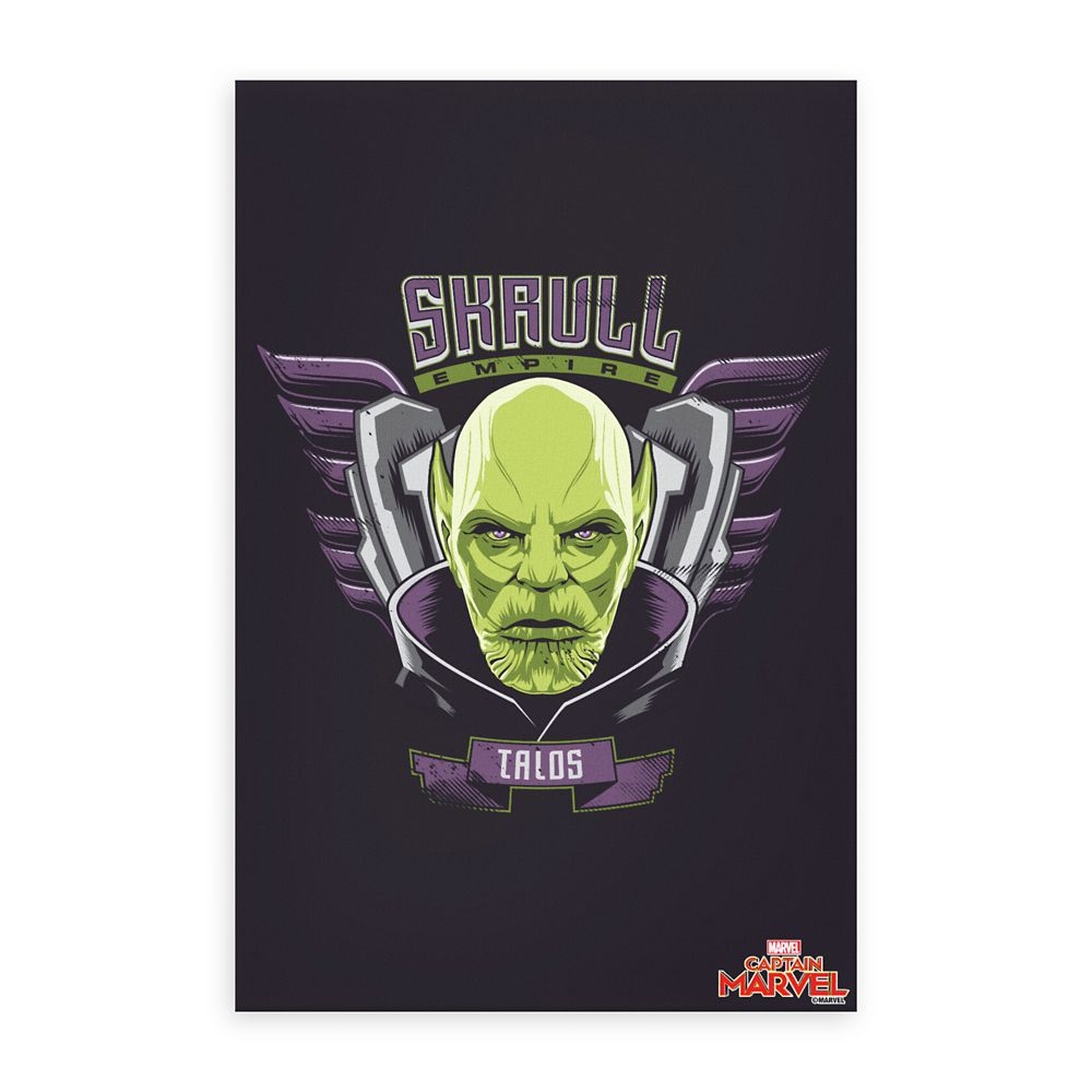 Marvels Captain Marvel Skrull Empire Talos Graphic Canvas Print  Customizable Official shopDisney