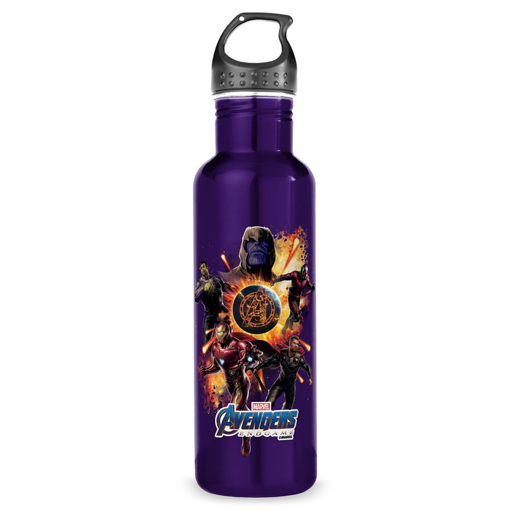 Marvel's Avengers: Endgame – Thanos&Avengers Fire Graphic Stainless Steel Water Bottle – Customized