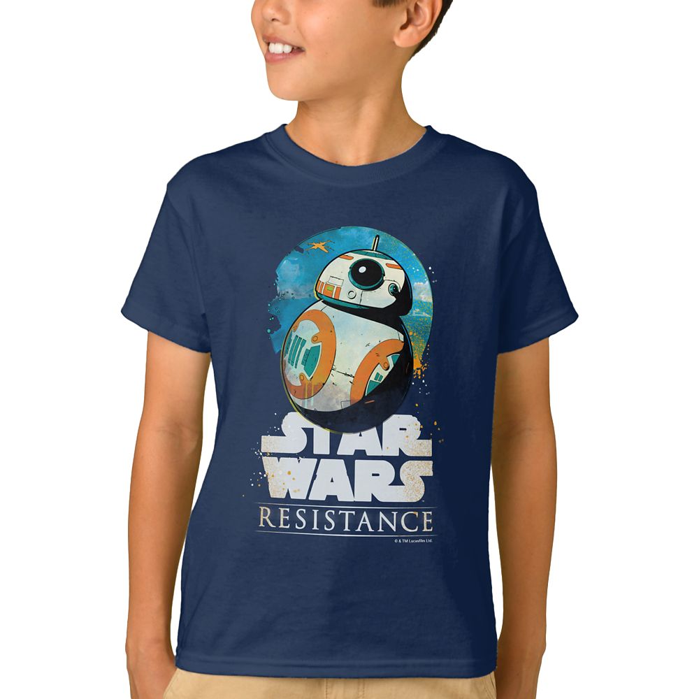 BB 8 Badge T Shirt for Boys Star Wars Resistance Customized