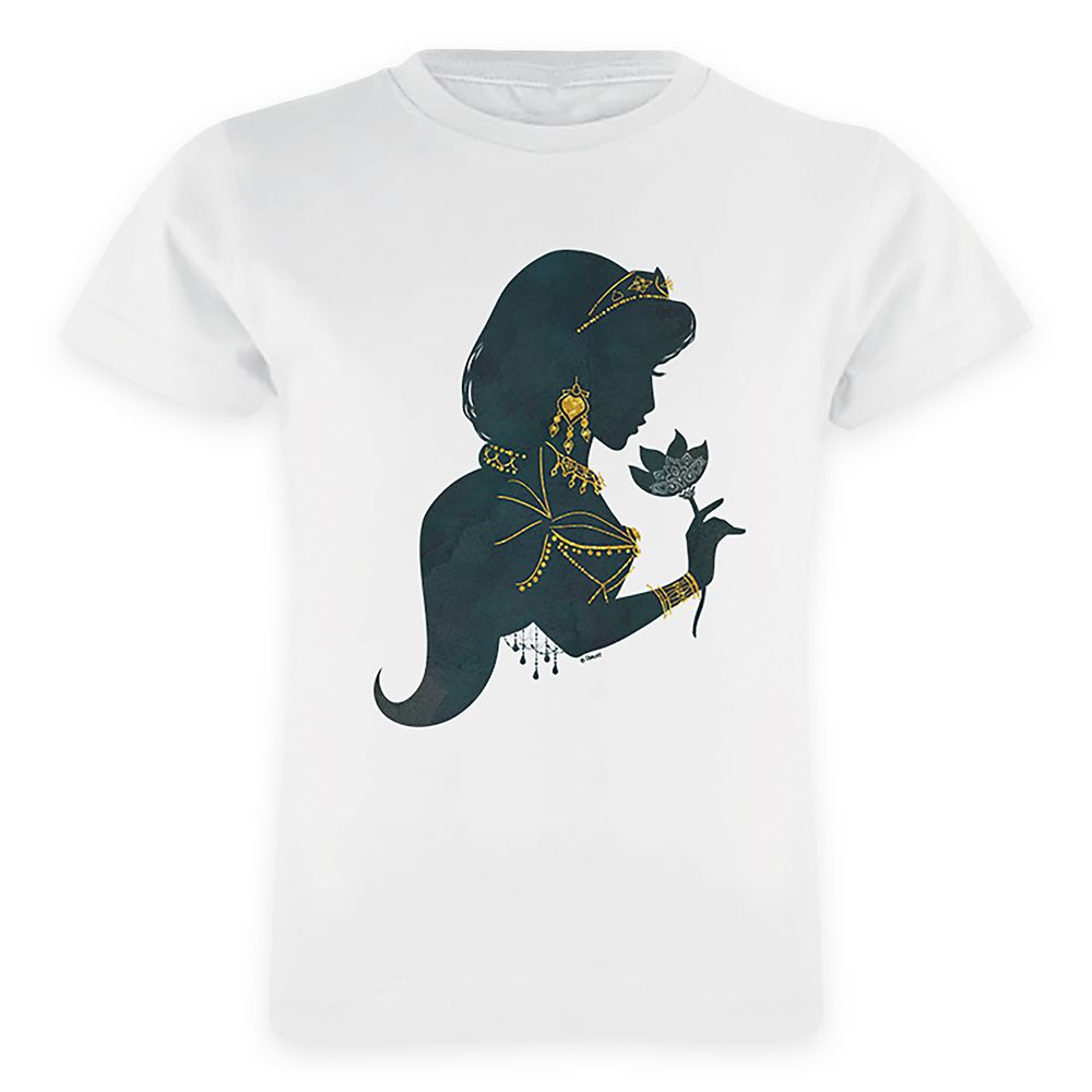 Jasmine Gilded Silhouette T-Shirt for Girls – Aladdin – Live Action Film – Customized