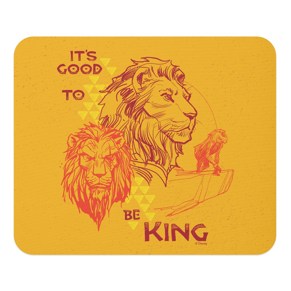 The Lion King 2019 Film: Its Good to Be King Mouse Pad  Customized Official shopDisney