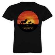 Simba, Pumbaa, and Timon Silhouette T-Shirt for Girls – The Lion King 2019 Film – Customized