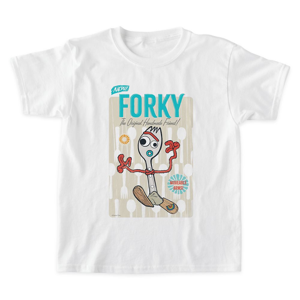 Toy Story 4: Retro Forky Toy Ad T-Shirt for Boys – Customizable
