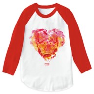 Iron Man: Watercolor Heart Raglan T-Shirt for Men – Customizable