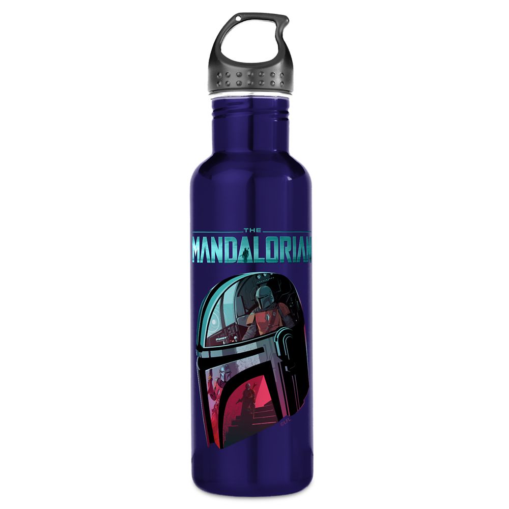 The Mandalorian Helmet Reflections Collage Stainless Steel Water Bottle  Customizable Official shopDisney