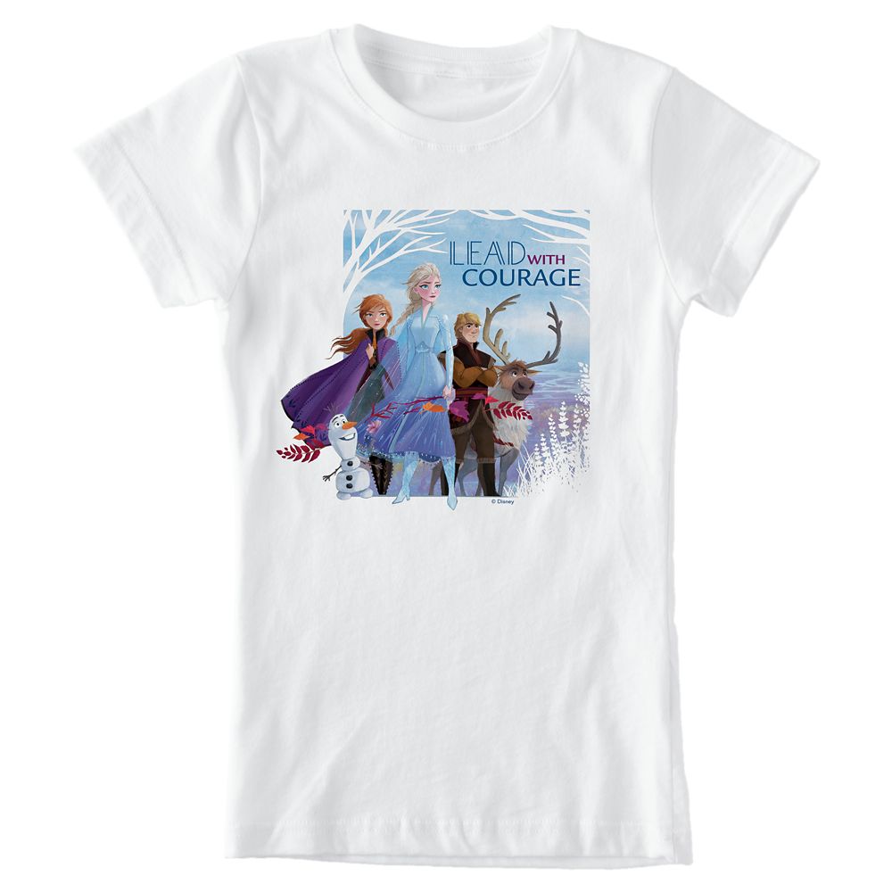 Anna, Elsa & Friends ''Lead with Courage'' T-Shirt for Girls &ndash; Frozen 2 &ndash; Customizable