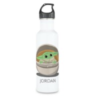 The Child: Cartoon Drawing Stainless Steel Water Bottle – Star Wars: The Mandalorian – Customized