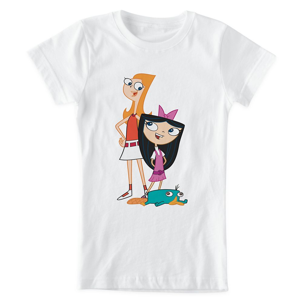 Candace, Isabella, and Agent P T-Shirt for Girls  Phineas and Ferb  Customized Official shopDisney