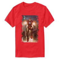 Iron Man Jets In Mid-Air With Repulsors T-Shirt for Men – Customized