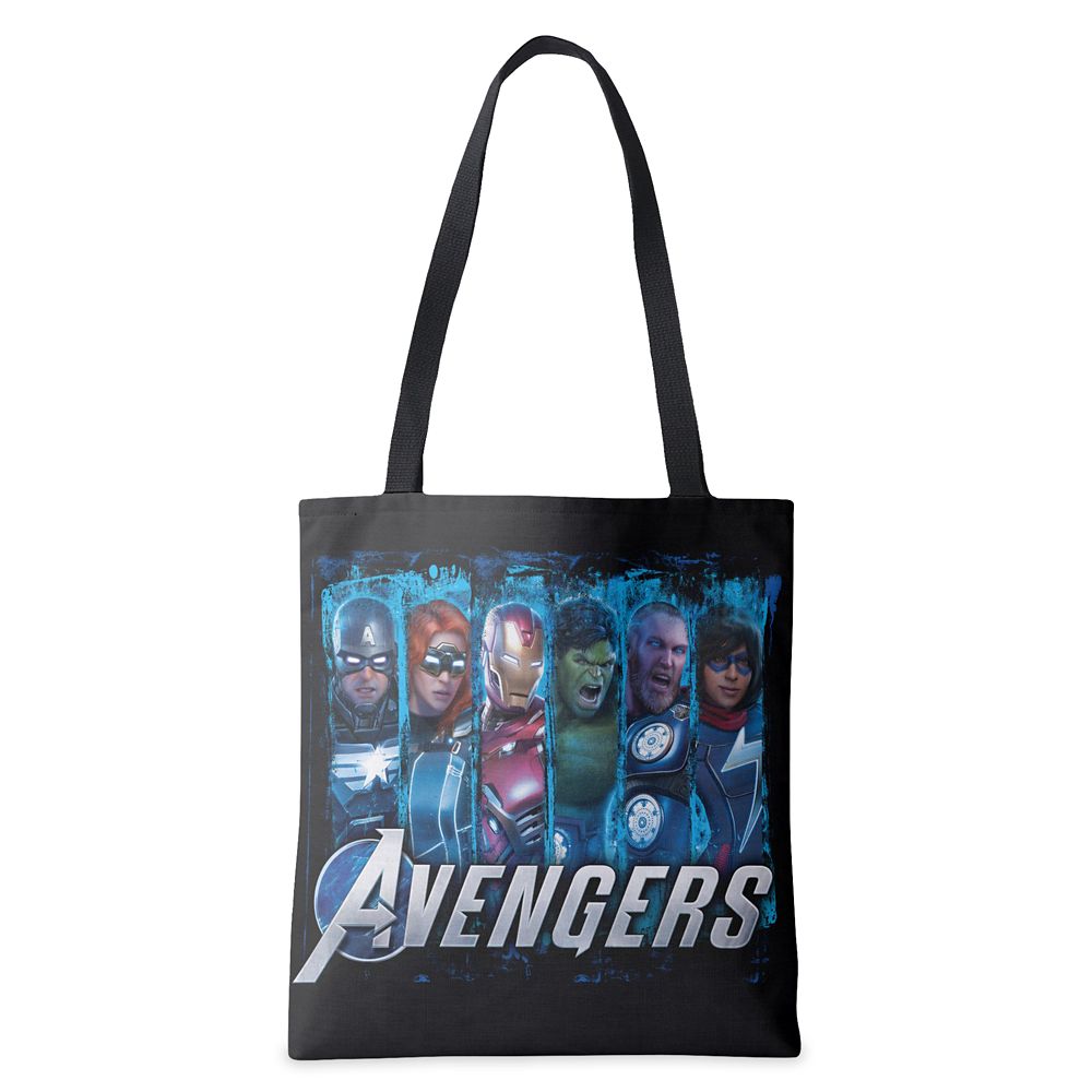 Avengers Lineup Over Logo Tote Bag – Customized