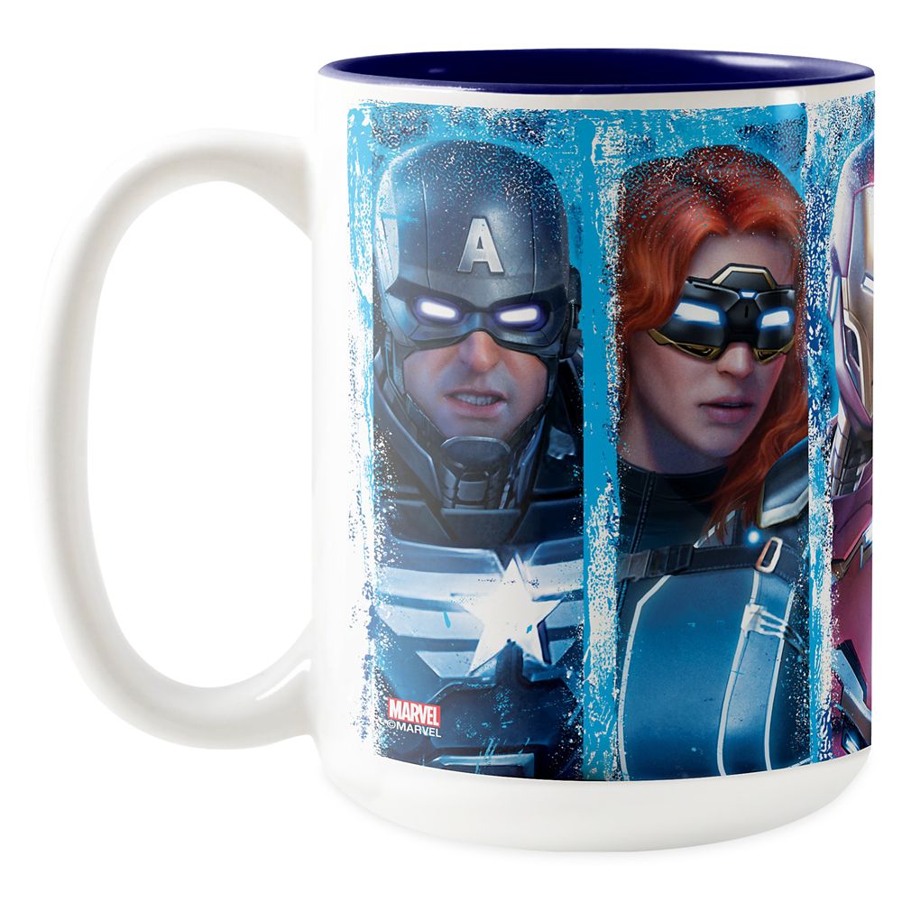 Avengers Lineup Over Logo Two-Tone Coffee Mug  Customized Official shopDisney