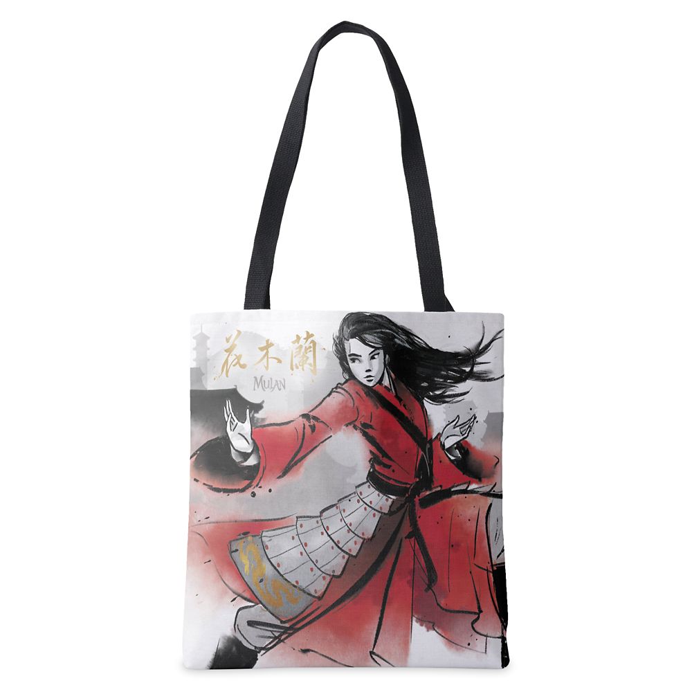 Mulan Defending Village Watercolor Tote Bag  Live Action Film  Customized Official shopDisney