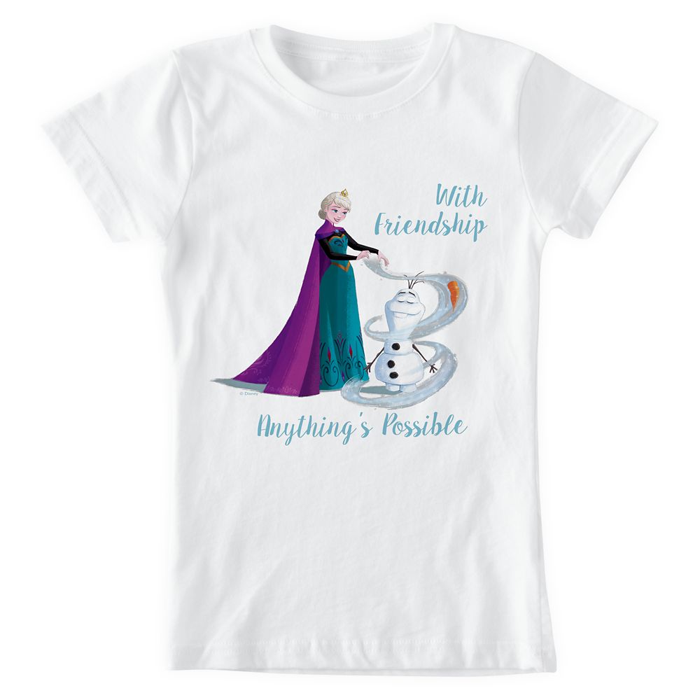 Elsa Permafrosting Olaf T-Shirt for Girls  Frozen  Customized Official shopDisney