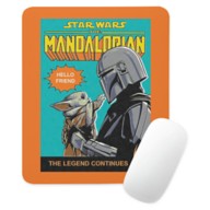 The Mandalorian Holding Child Comic Cover Mouse Pad – Star Wars: The Mandalorian – Customized