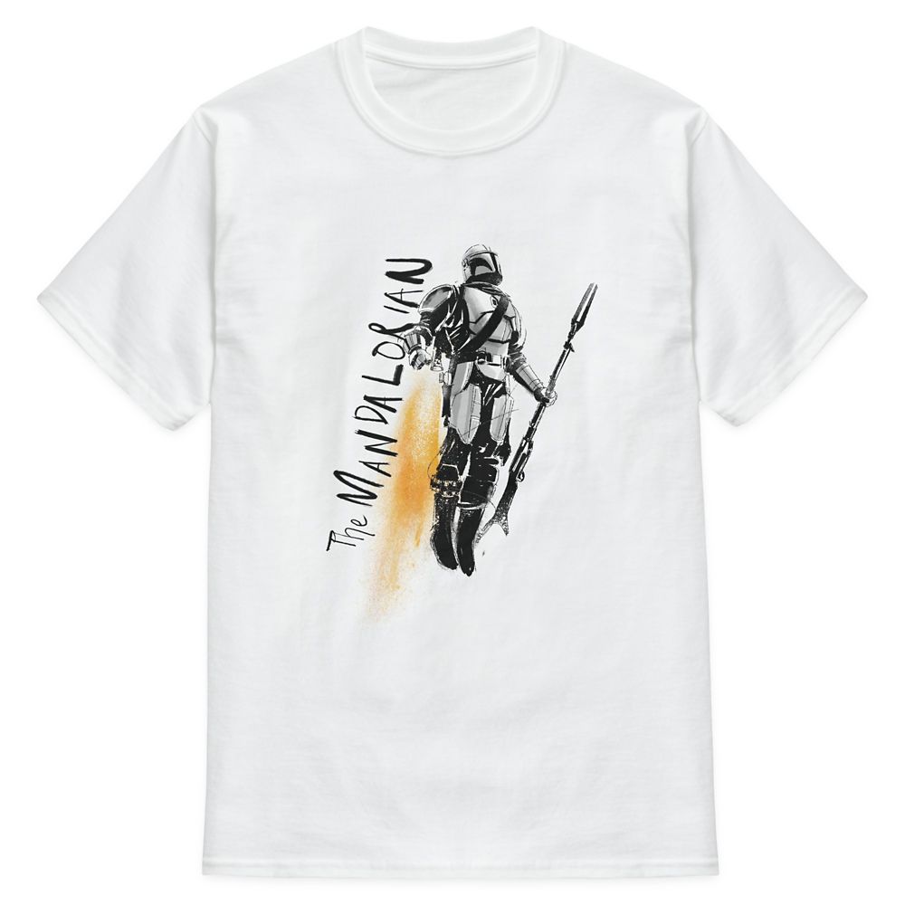 The Mandalorian Jetpack Illustration T-Shirt for Men   Star Wars: The Mandalorian  Customized Official shopDisney
