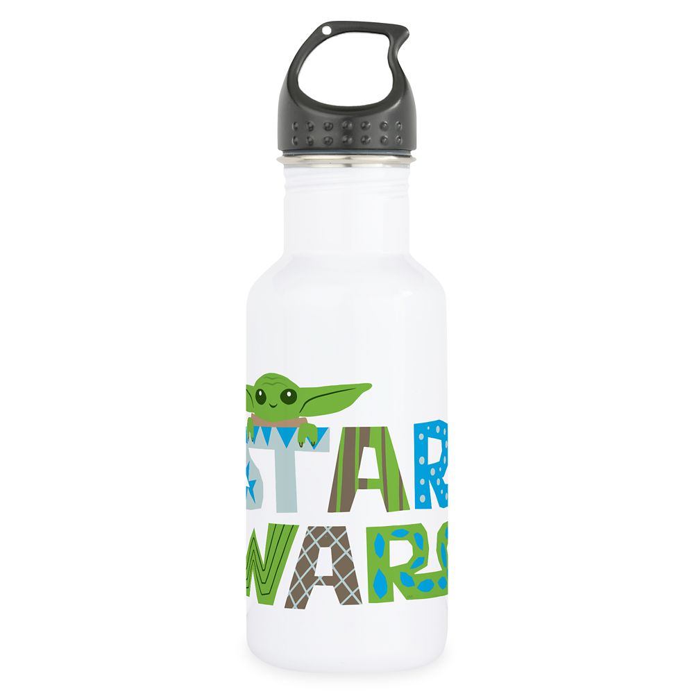 Star Wars The Mandalorian The Child Cartoon Shiny Eyes Stainless Steel  Water Bottle - White - 17 Oz. : Target