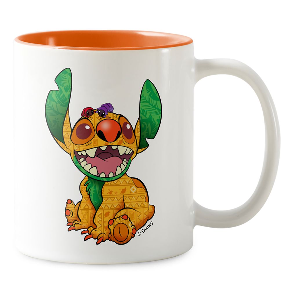 Stitch Crashes Disney Two-Tone Coffee Mug  The Lion King  Customized