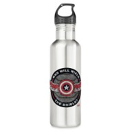 The Falcon and The Winter Soldier: ''Who Will Wield The Shield?'' Stainless Steel Water Bottle – Customized