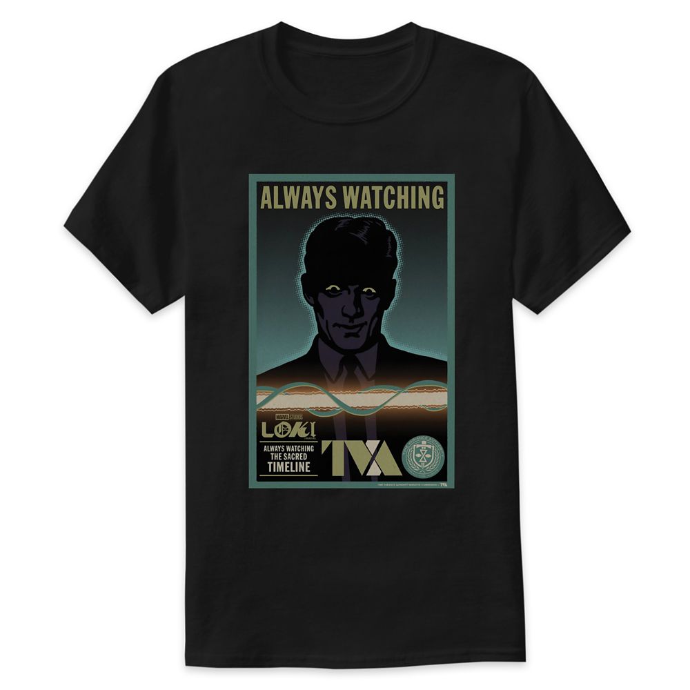 TVA Agent  Always Watching T-Shirt for Men  Loki  Customized Official shopDisney