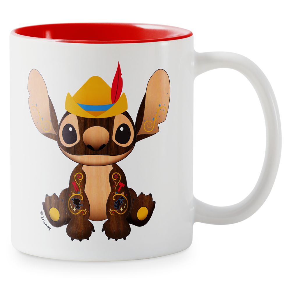 Stitch Crashes Disney Two-Tone Coffee Mug  Pinocchio  Customized