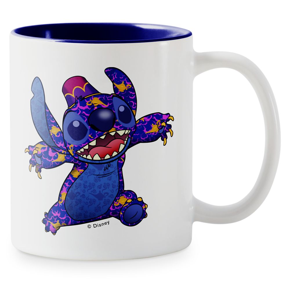 Stitch Crashes Disney Two-Tone Coffee Mug  Aladdin  Customized