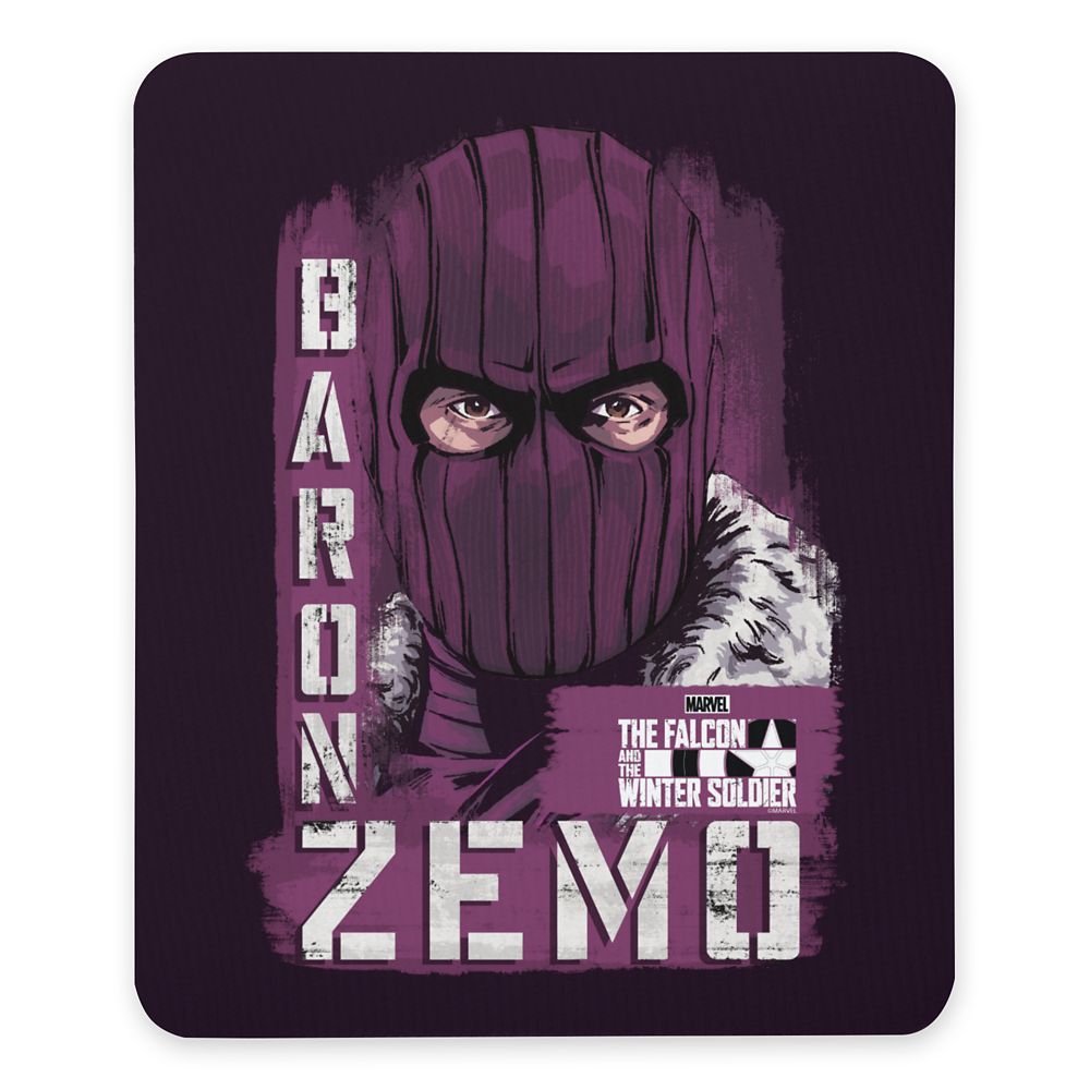 Baron Zemo Illustrated Graphic Mouse Pad  The Falcon and the Winter Soldier  Customized Official shopDisney
