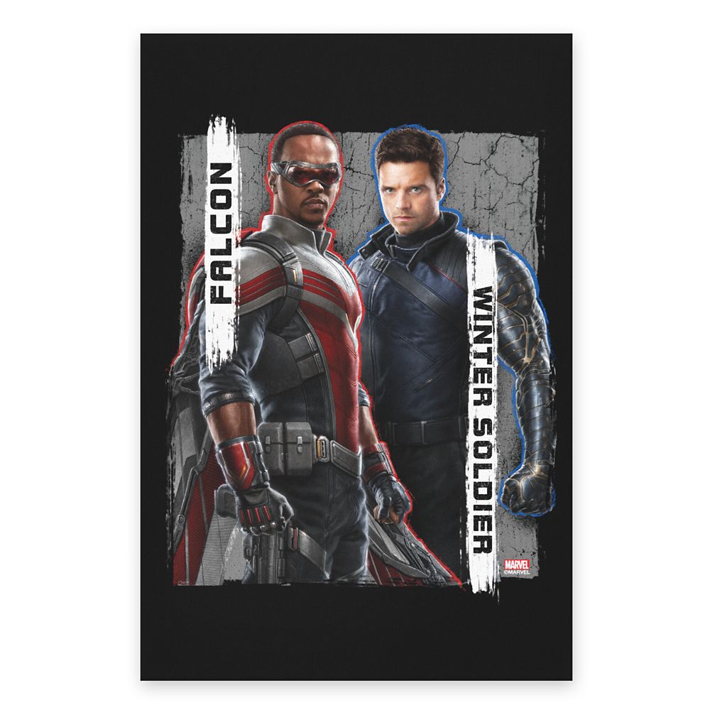 The Falcon and The Winter Soldier Character Badge Canvas Print  Customized Official shopDisney