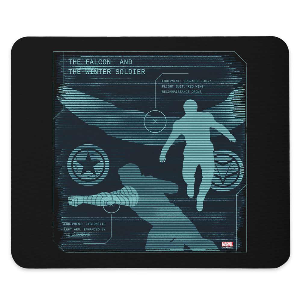 The Falcon and The Winter Soldier Schematic Mouse Pad  Customized Official shopDisney