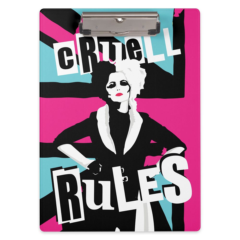 Cruella ''Cruell Rules'' Clipboard Customized Official shopDisney