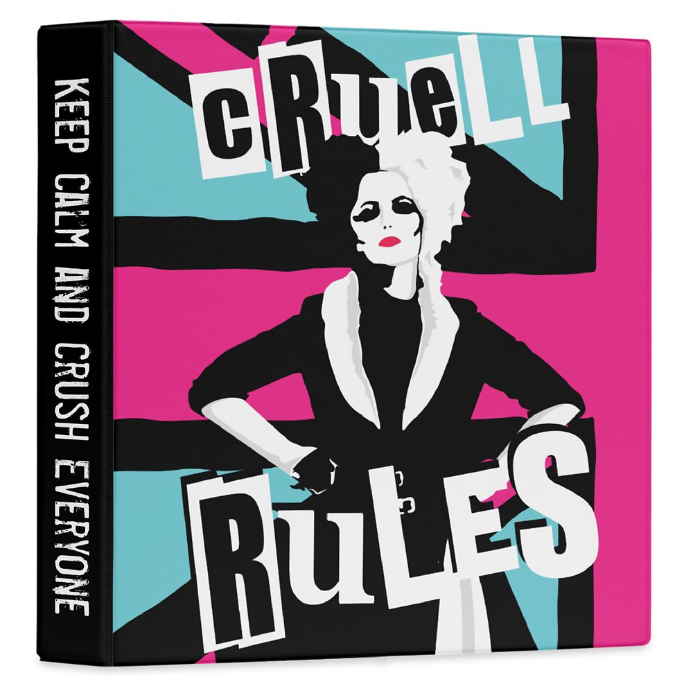 Cruella Cruell Rules Three Ring Binder  Customized Official shopDisney