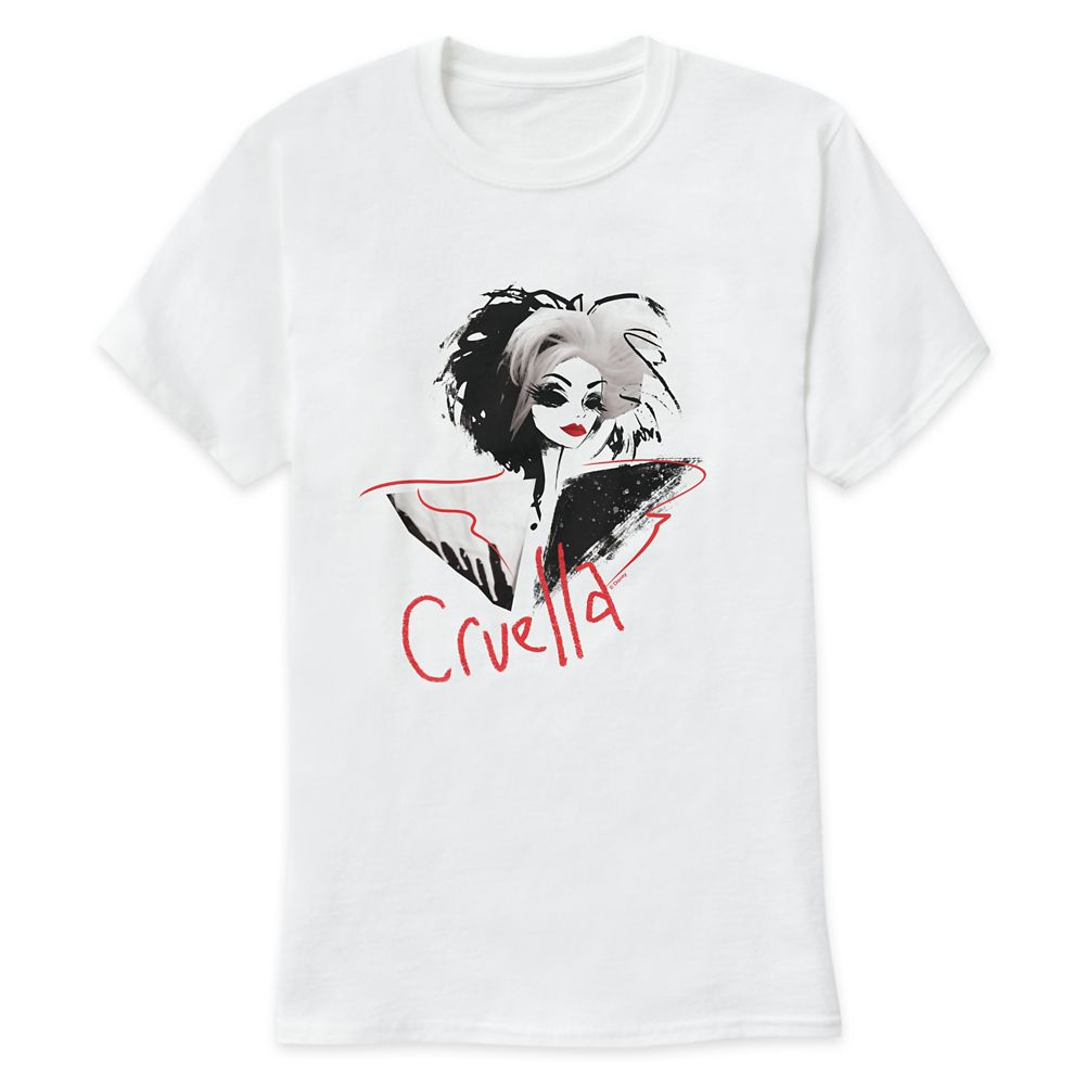 Cruella Fashion Illustration T-Shirt for Men  Customized Official shopDisney