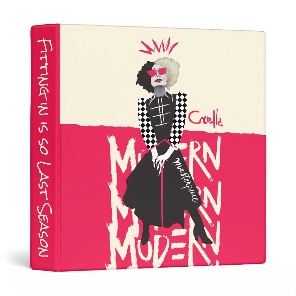 Cruella Modern Masterpiece Three Ring Binder Customized Official shopDisney