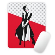 Cruella: Stylized Cruella Standing With Cane Mouse Pad – Customized