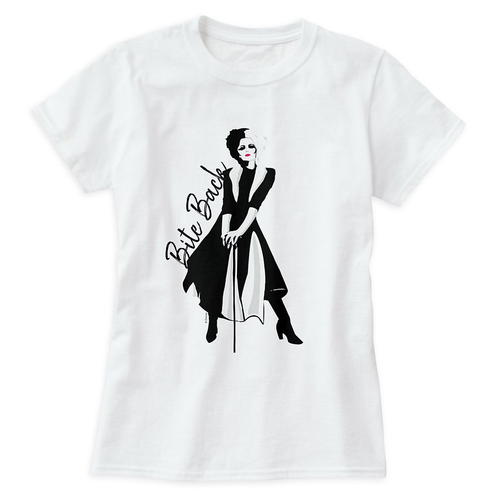 Cruella: Stylized Cruella Standing With Cane T-Shirt for Women – Customized