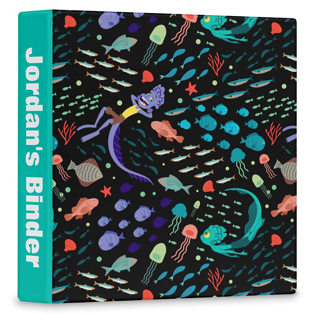 Luca: Alberto & Luca Swimming with Fish Three Ring Binder Customized Official shopDisney