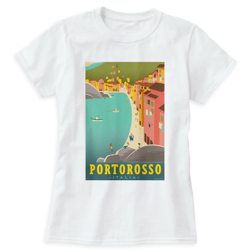 Luca: Portorosso Vintage Illustration T-Shirt for Women – Customized
