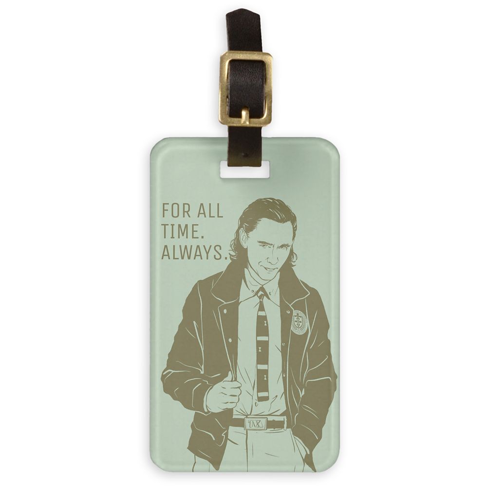 Loki Character Line Art Luggage Tag Customized Official shopDisney