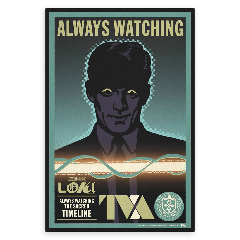 TVA Agent Always Watching Canvas Print  Loki  Customized Official shopDisney