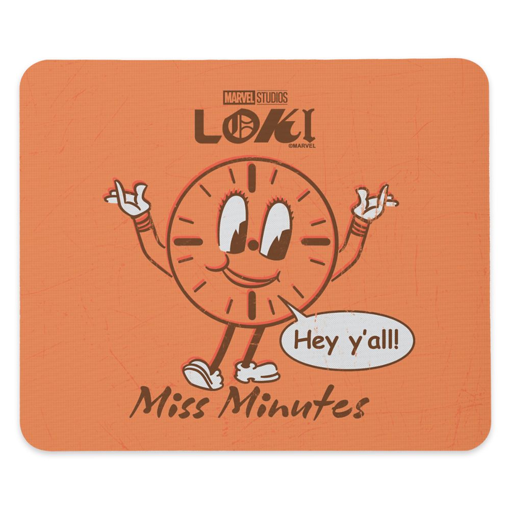 Miss Minutes Cartoon Hey Yall Mouse Pad  Loki  Customized Official shopDisney