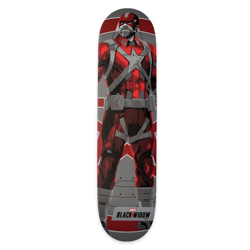 Red Guardian Illustration Skateboard Deck – Black Widow – Customized