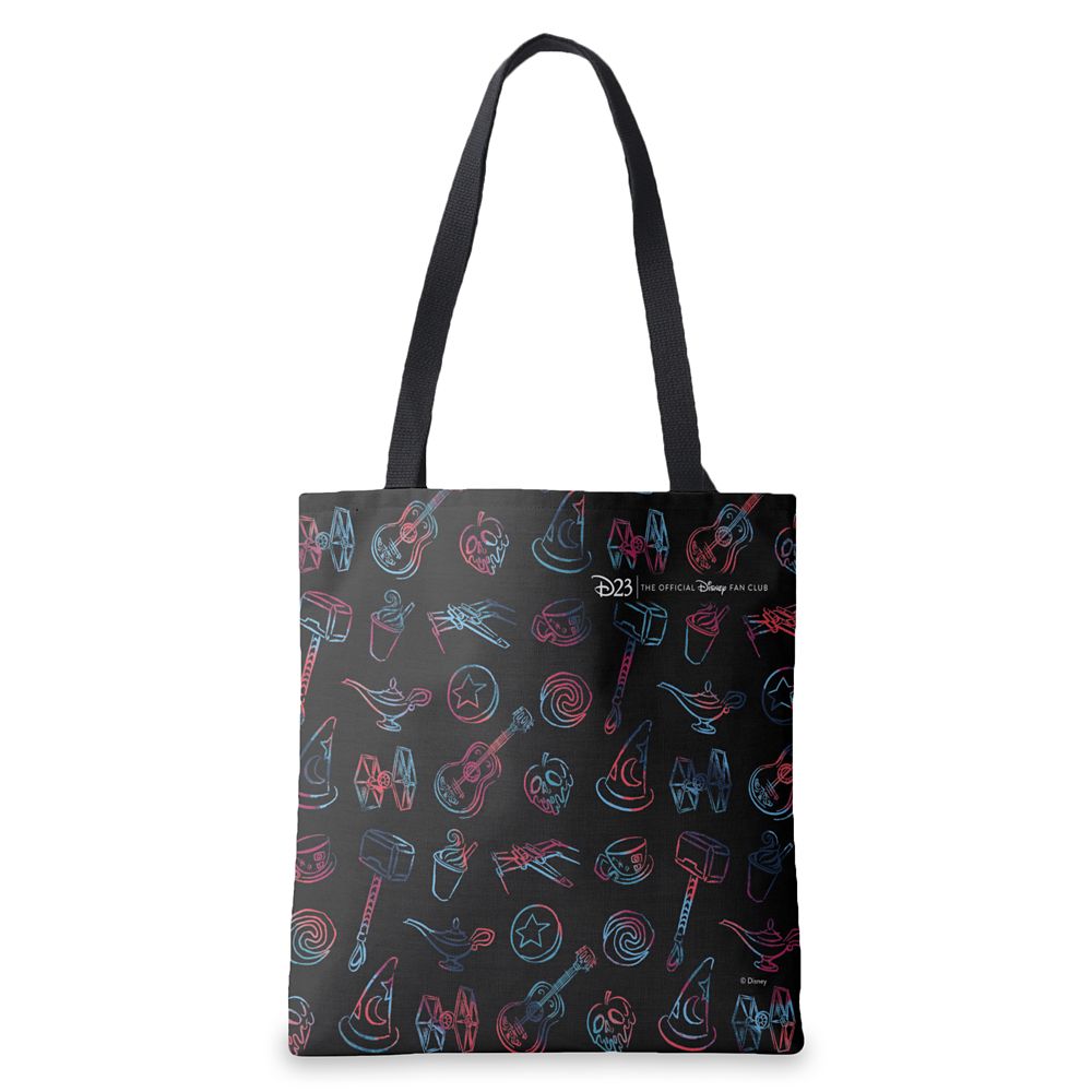 D23 Sketch Icons Tote Bag  Customized Official shopDisney