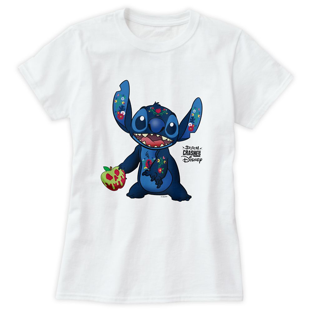Stitch Crashes Disney T-Shirt for Adults  Snow White and the Seven Dwarfs  Customized