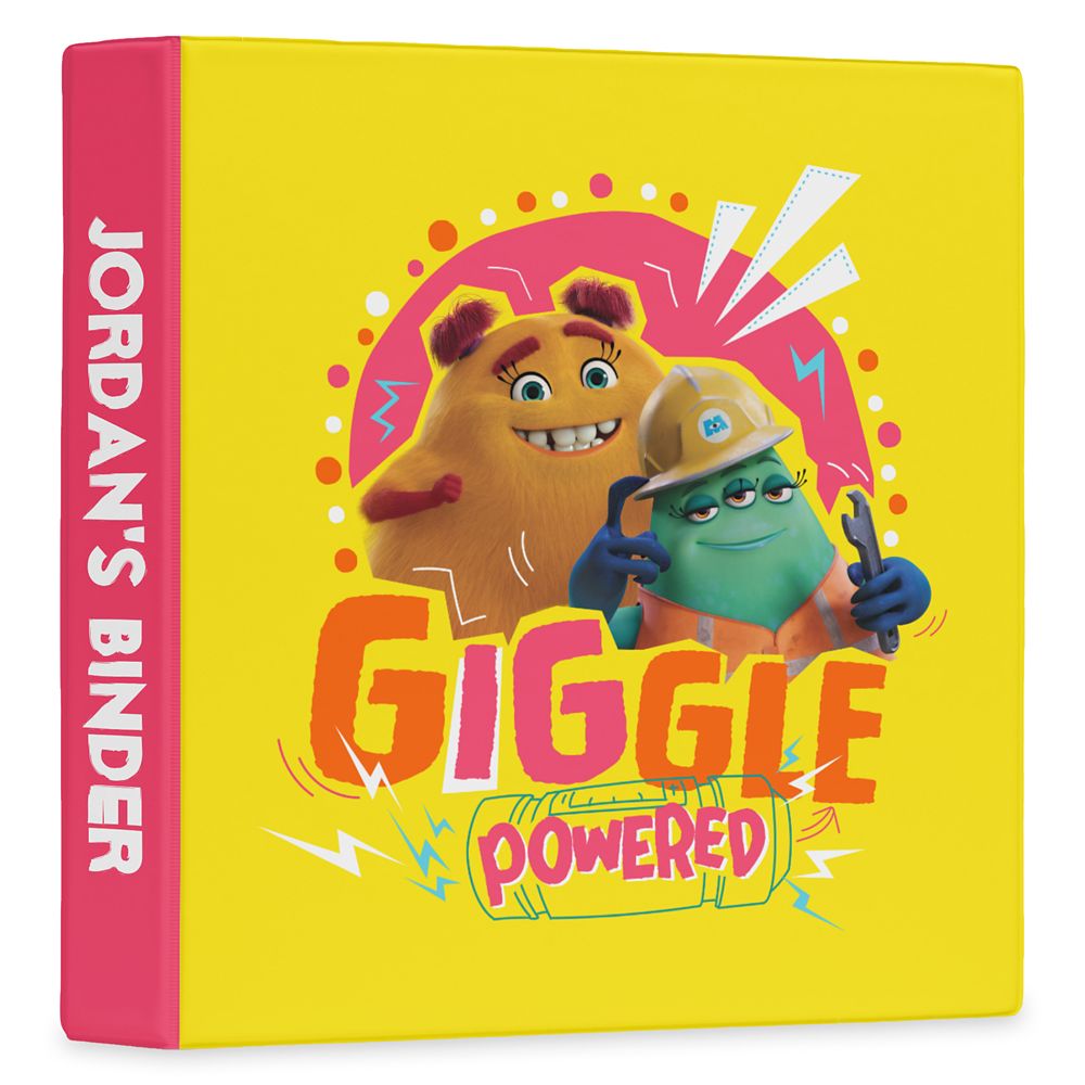Monsters at Work Giggle Powered Three-Ring Binder Customized Official shopDisney
