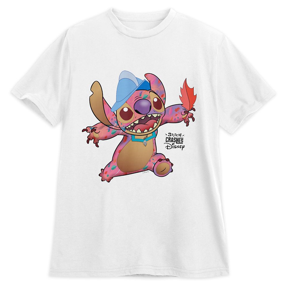 Stitch Crashes Disney T-Shirt for Adults  Pocahontas  Customized