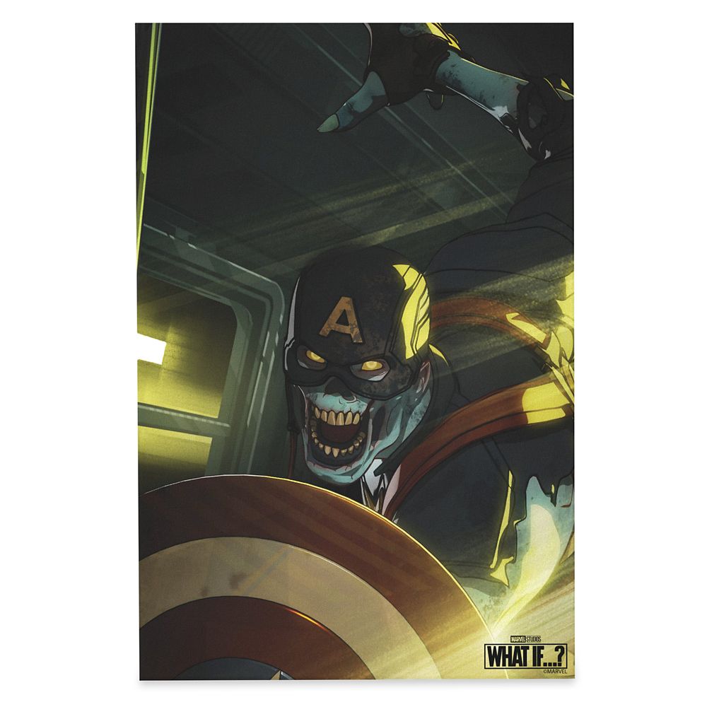 Zombie Captain America Canvas Print  Marvel What If . . . ?  Customized Official shopDisney