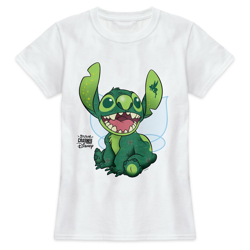 Stitch Crashes Disney T-Shirt for Adults  Peter Pan  Customized