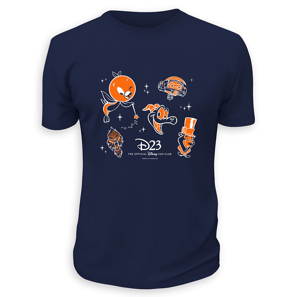 D23 Walt Disney World Characters Logo T-Shirt for Adults  Customized