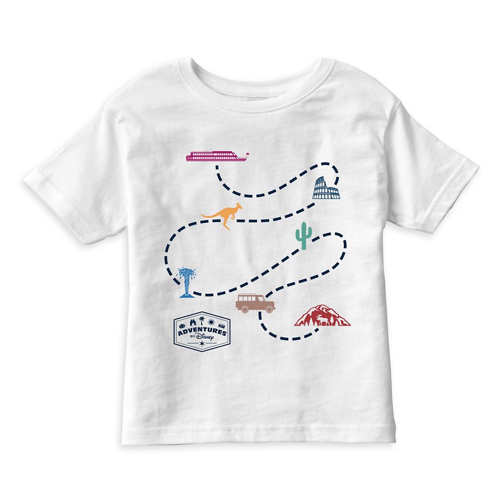 Adventures by Disney Map T-Shirt for Kids  Customizable