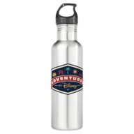 Adventures by Disney Badge Stainless Steel Water Bottle – Customizable